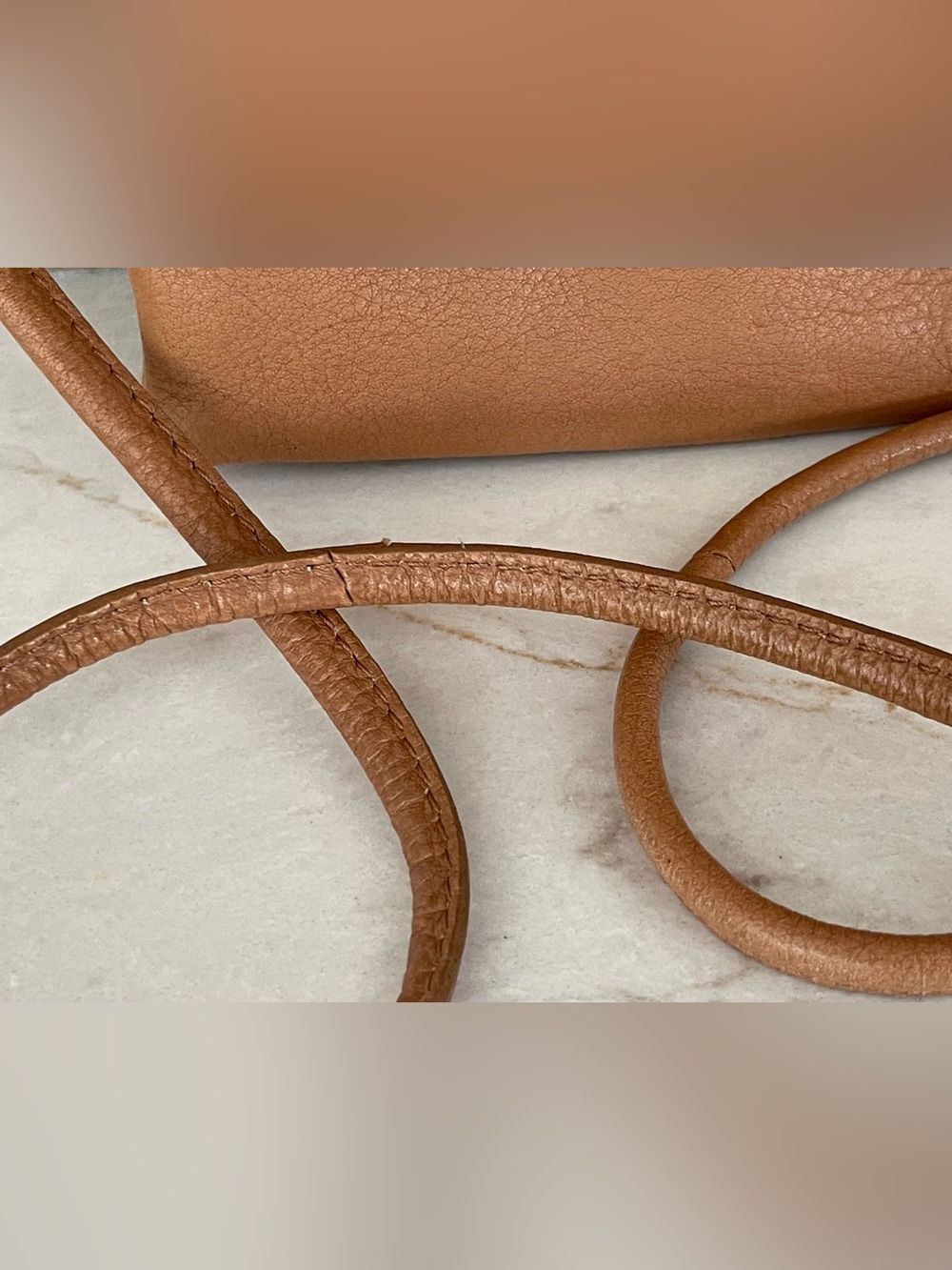 FREE PEOPLE Nicola Tan Leather Crossbody / Convertible Bag, GUC - Picture 9 of 15